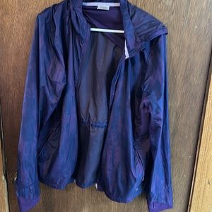 Purple Windbreaker with hood